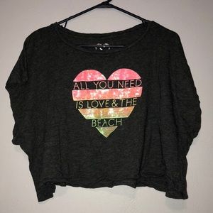 Gray “LiveLoveDream” blouse